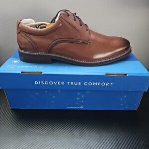 NIB Nunn Bush Westfield Plain Toe Cognac Color Size 11.5 Wide Mens Dress Shoe